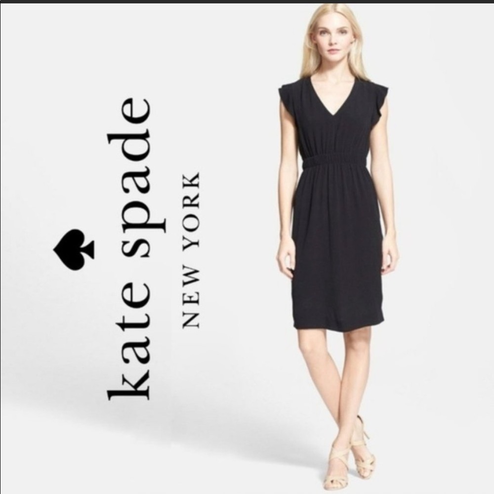 Size 6 Black Kate Spade Career Dress